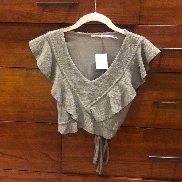 Urban outfitters knit moss crop top - Picture 2 of 5